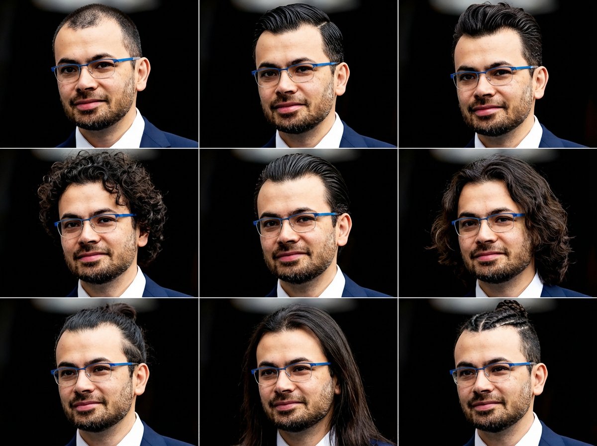 制作9种不同发型