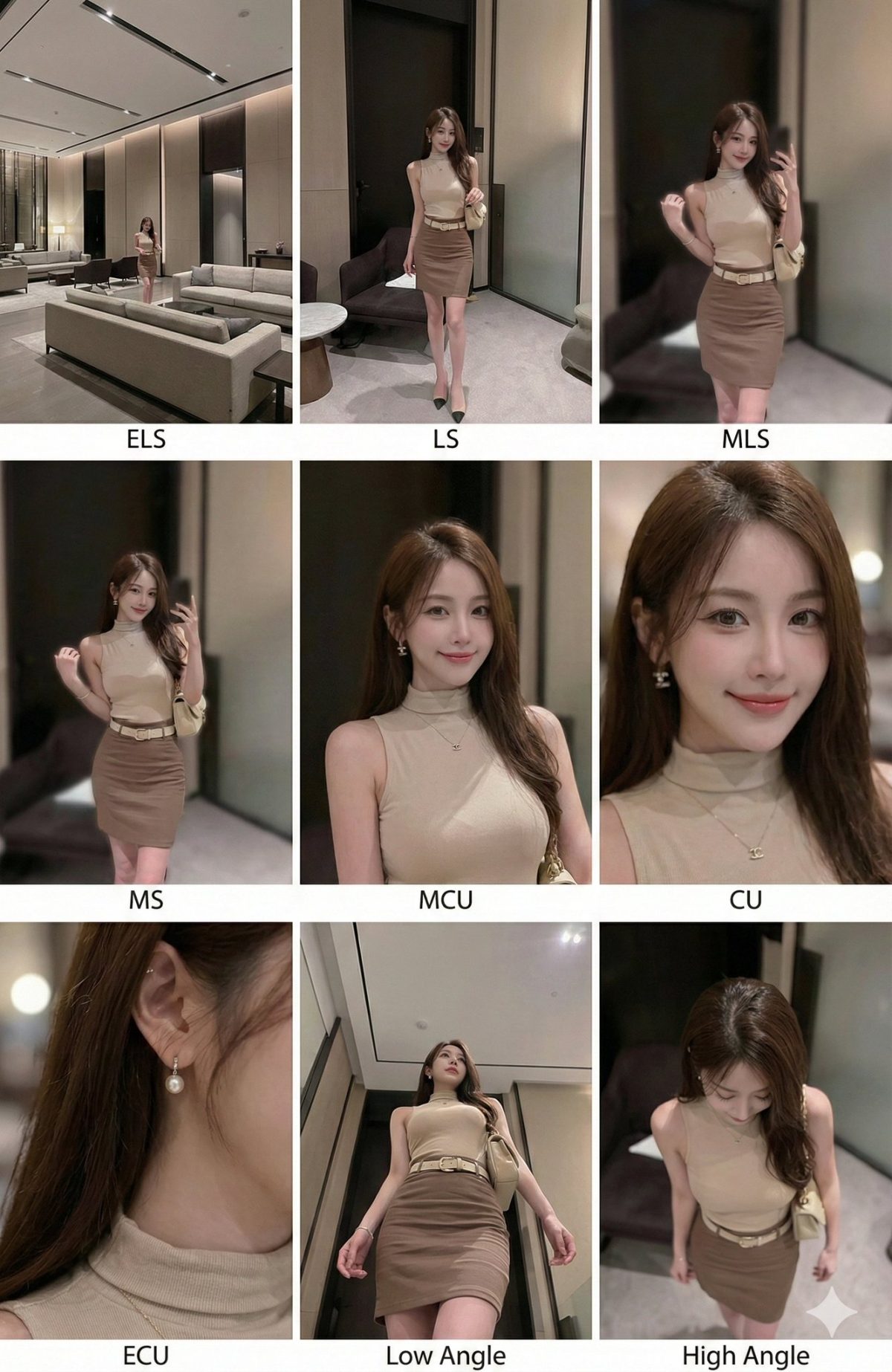 一张图片生成9个不同景别的镜头