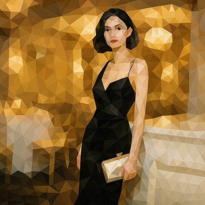 低多边形马赛克风格