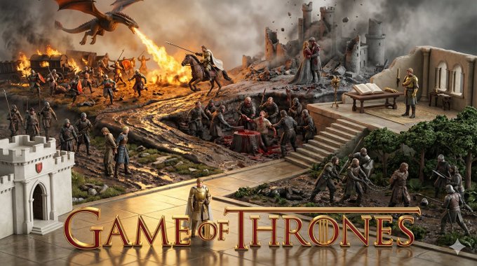 使用作品中人物的经历来绘制图片