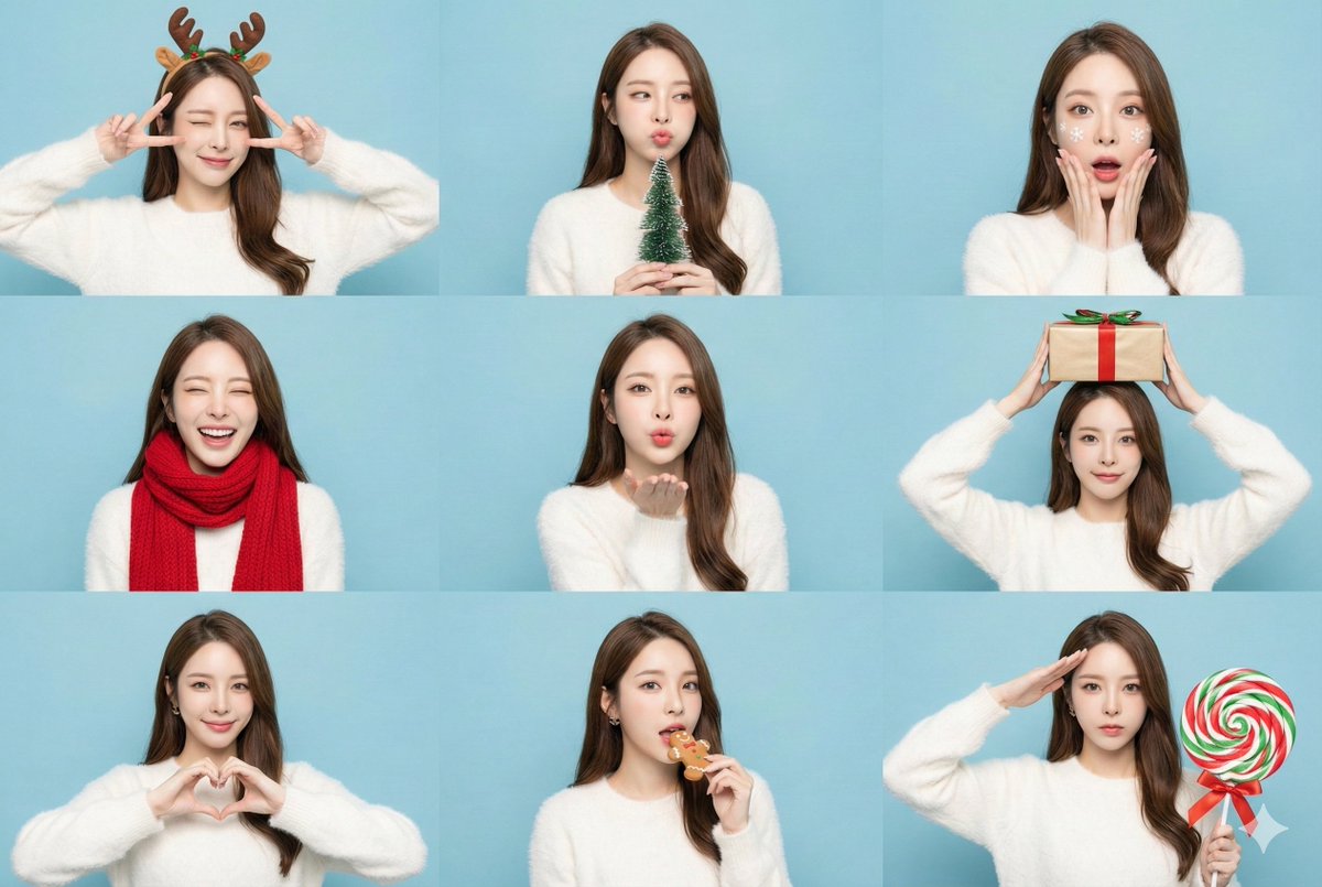 Holiday Photobooth | 圣诞特辑-圣诞限定大头贴，9格甜度满格