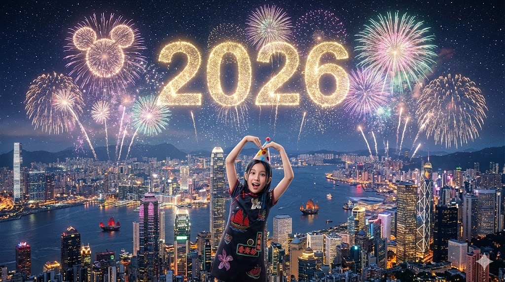 Nanobanana模型生成 香港维多利亚港烟花秀 - AI绘画提示词参考