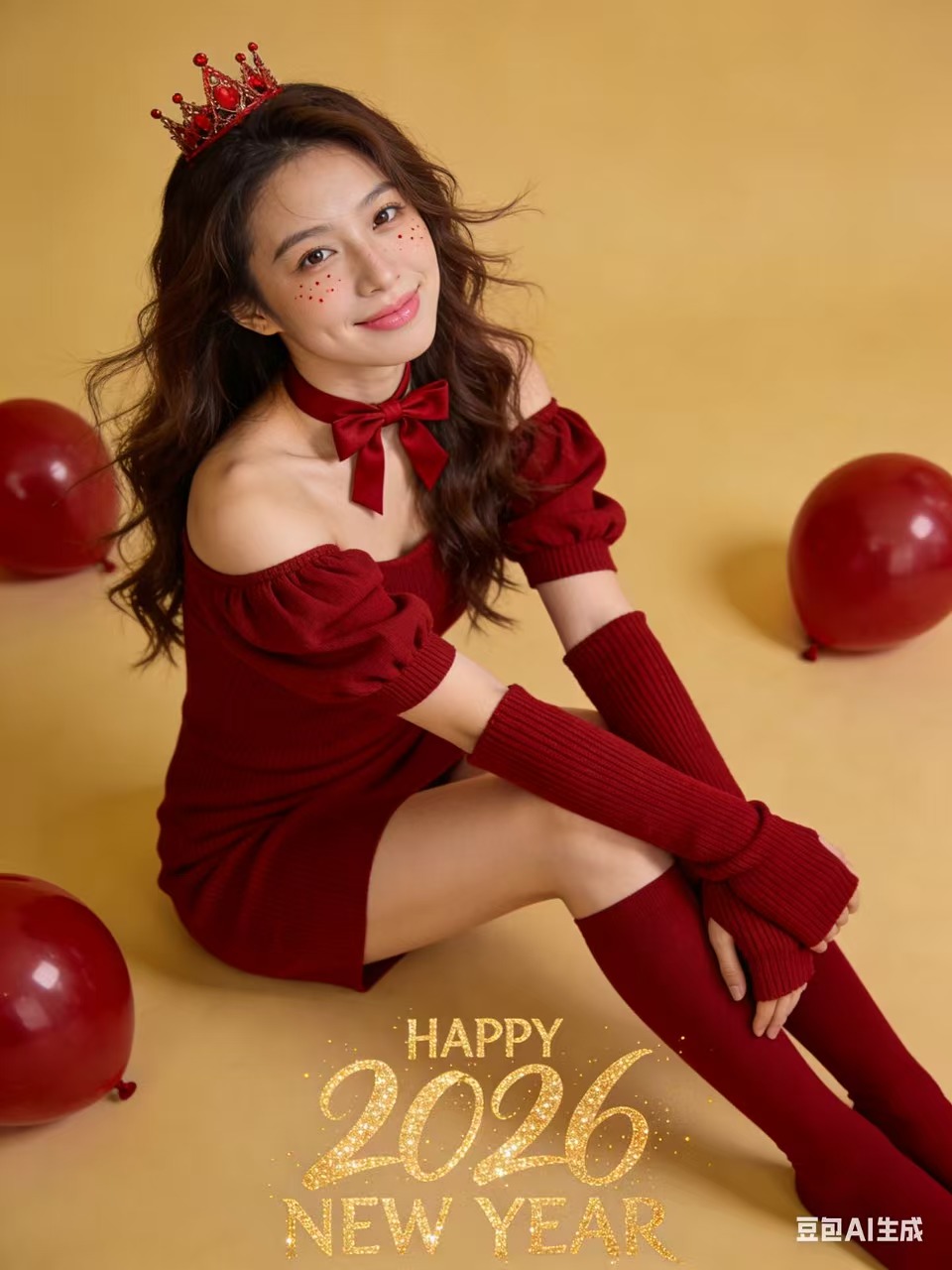 Nanobanana模型生成 2026 新年海报 - AI绘画提示词参考