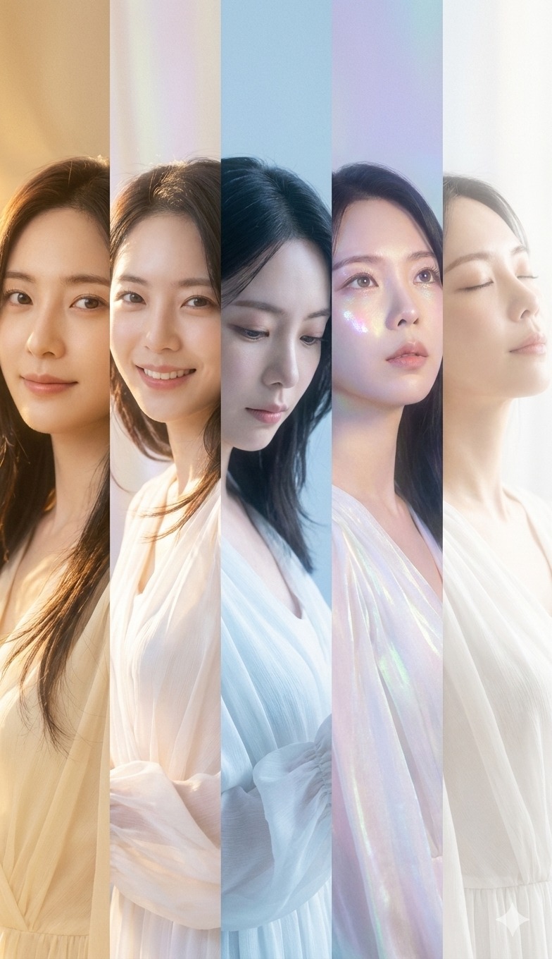 Nanobanana模型生成 一幅超写实的竖幅拼贴画 - AI绘画提示词参考