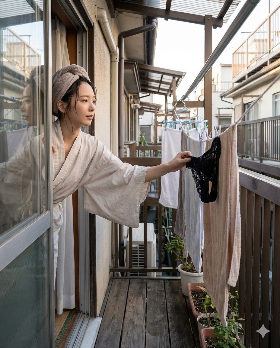 Nanobanana模型生成 日本女子沐浴后 - AI绘画提示词参考