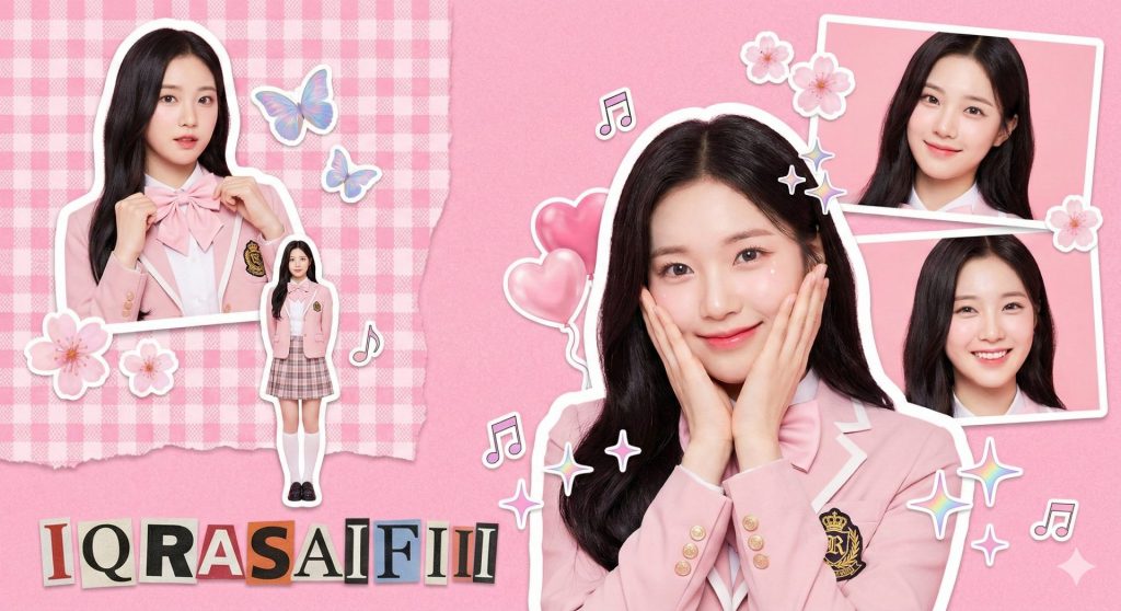 Pink Preppy Collage | 粉色甜美校园拼贴 4 Nanobanana模型生成 梦幻粉制服偶像拼贴 - AI绘画提示词参考