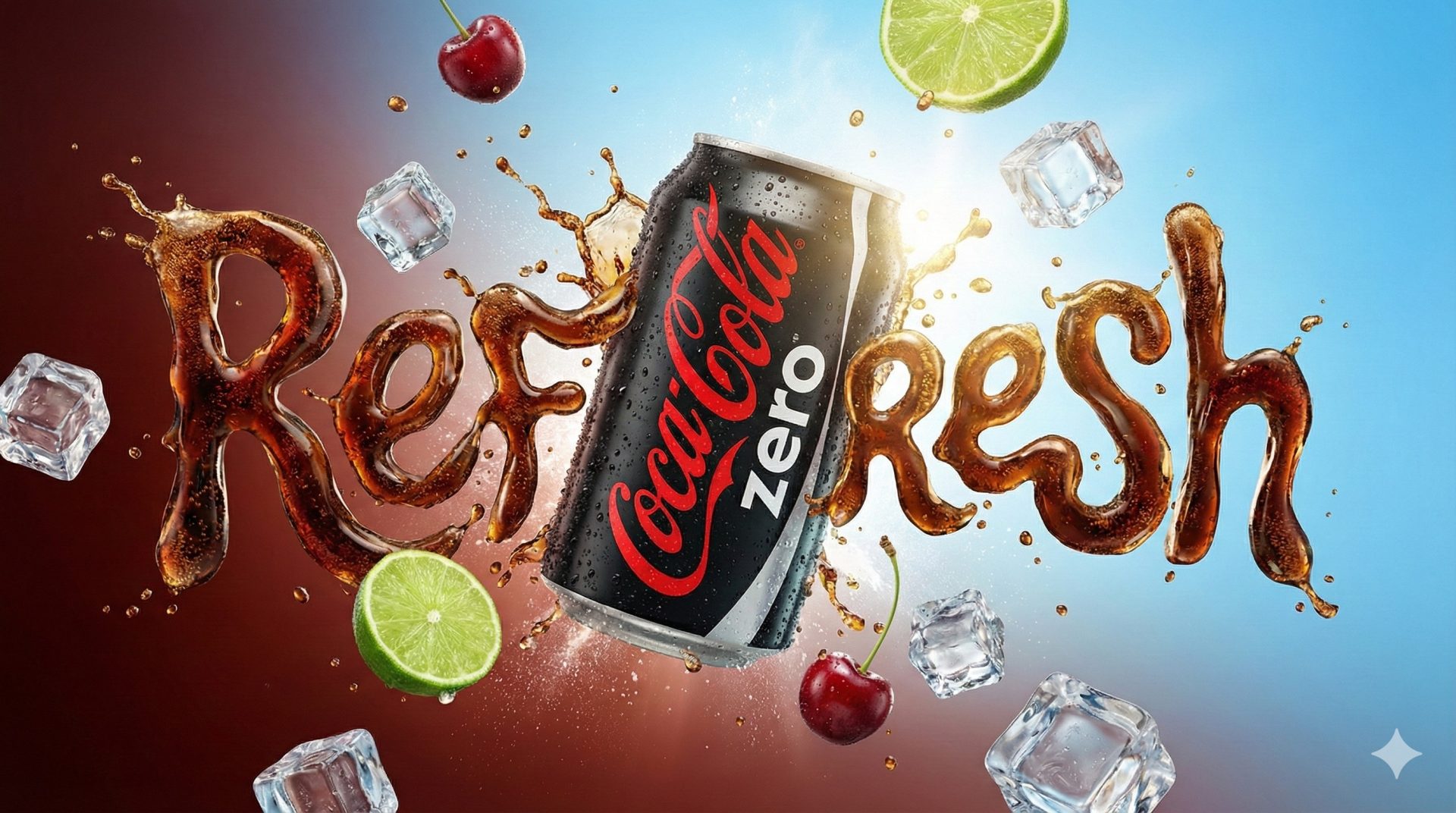 奢华夏日饮品广告