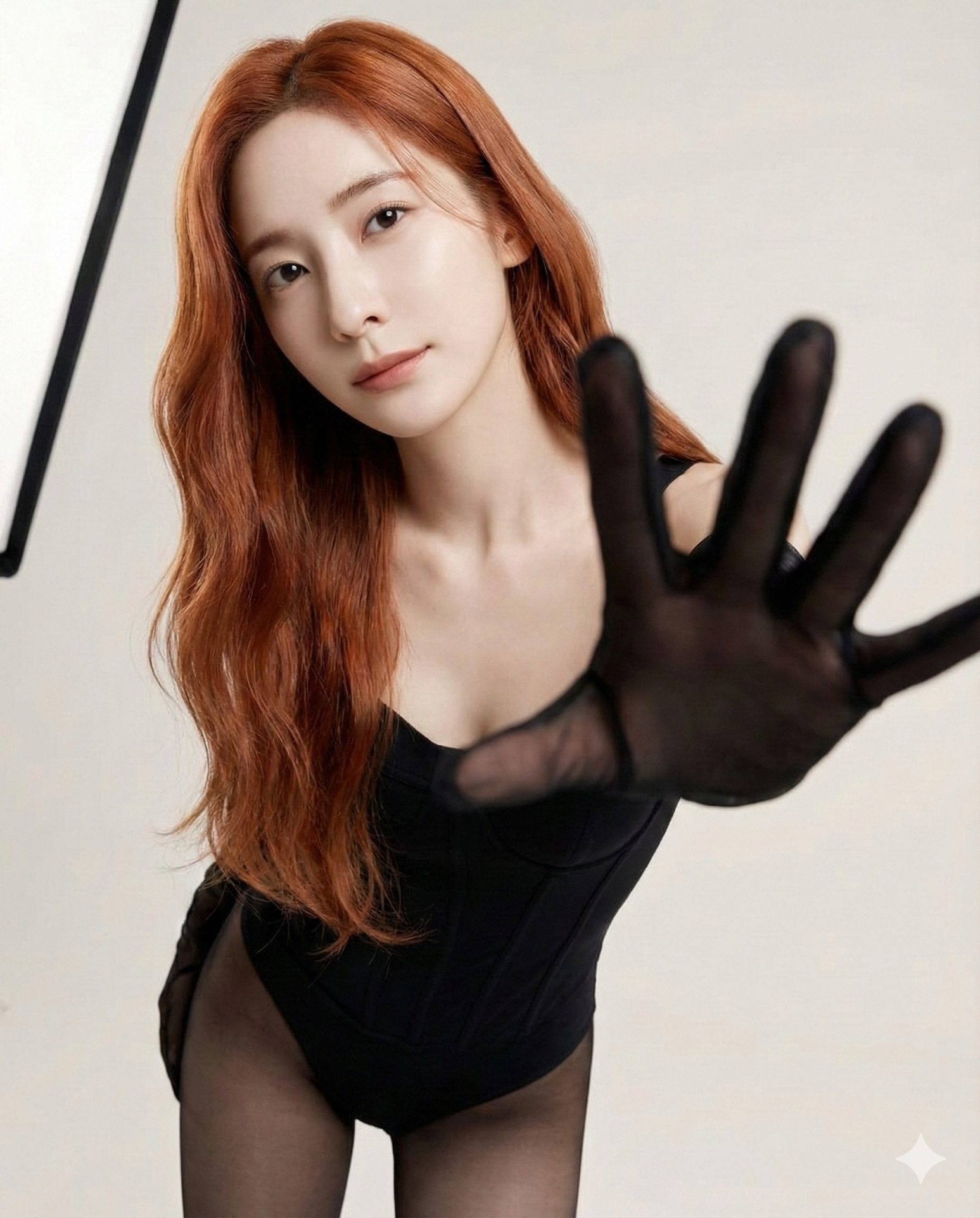 Modern Corset Editorial | 极简紧身胸衣风尚 2 红发超模冷艳瞬间