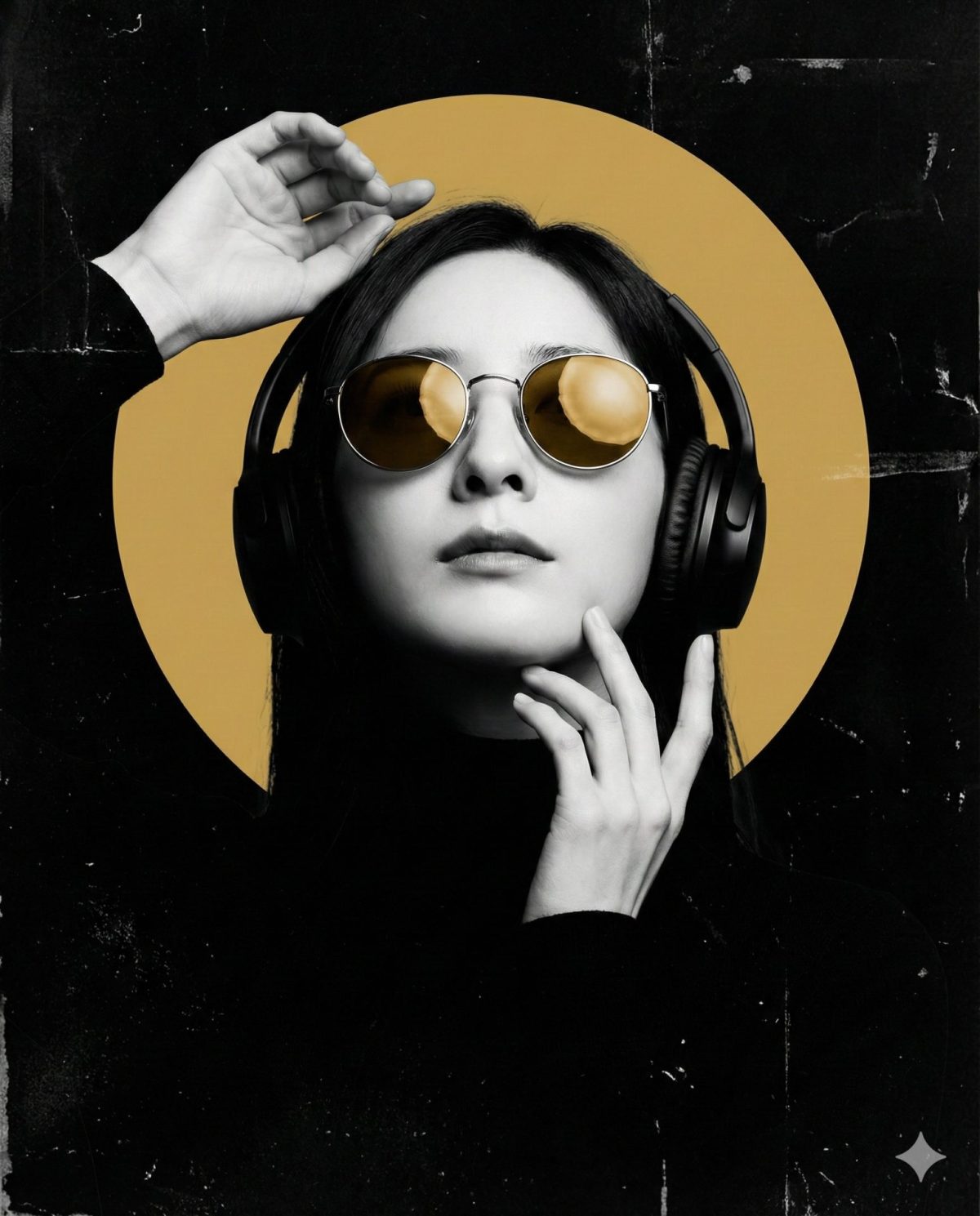 Nanobanana模型生成 夜幕金属女战士 - AI绘画提示词参考