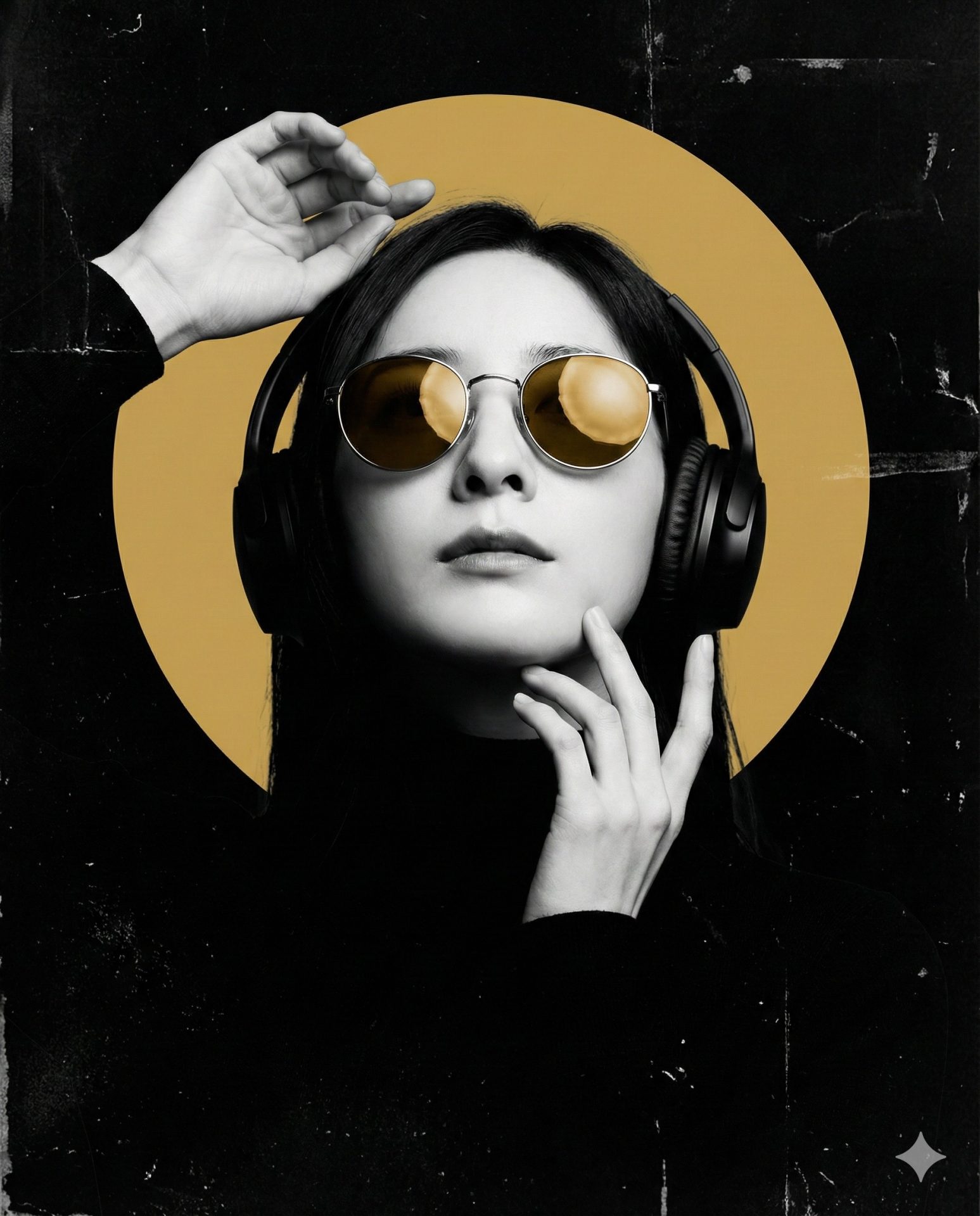 Nanobanana模型生成 夜幕金属女战士 - AI绘画提示词参考