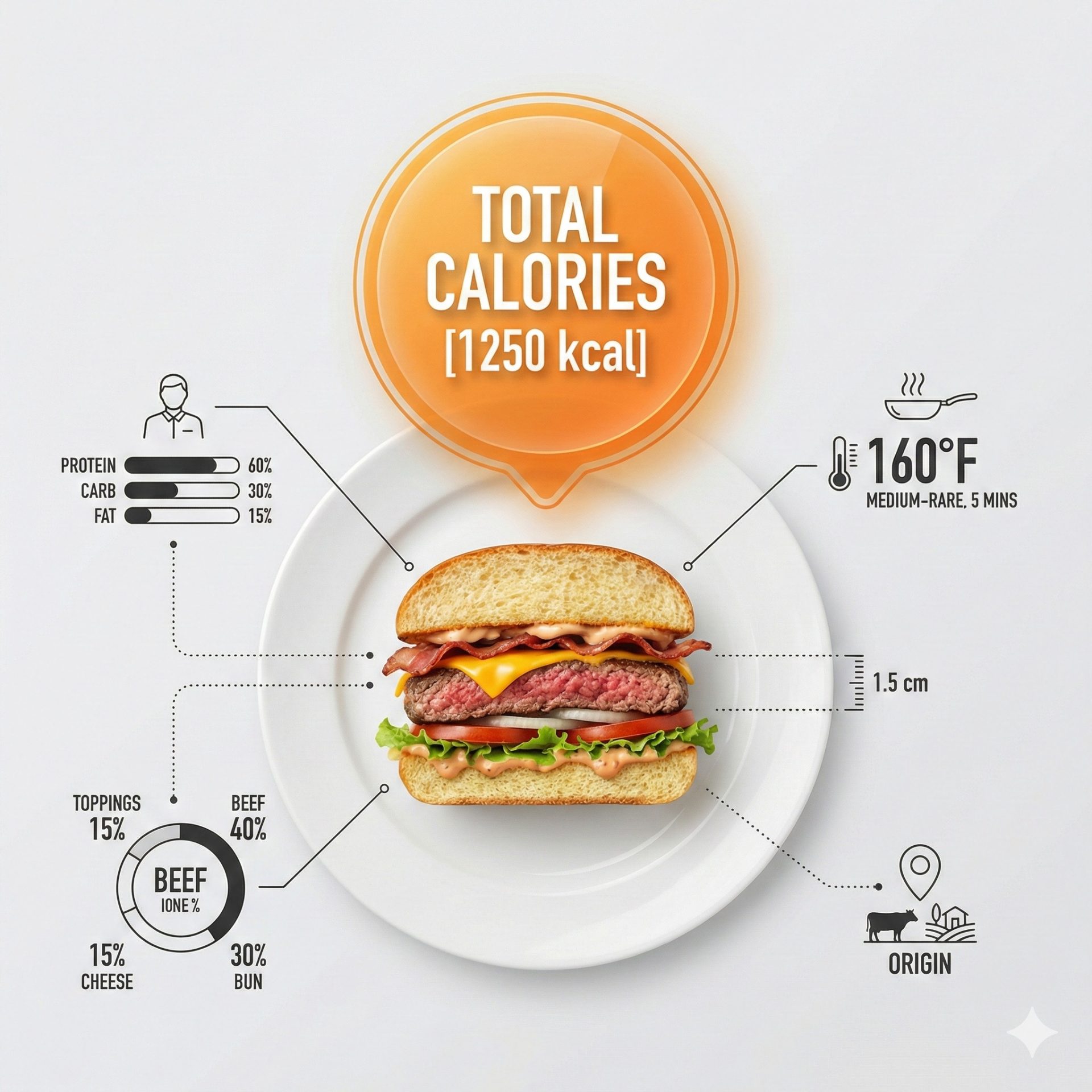 Food Calorie Infographic | 膳食热量可视化