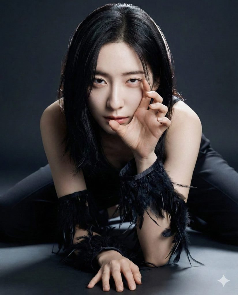 Nanobanana模型生成 暗黑猎食Vogue封面 - AI绘画提示词参考