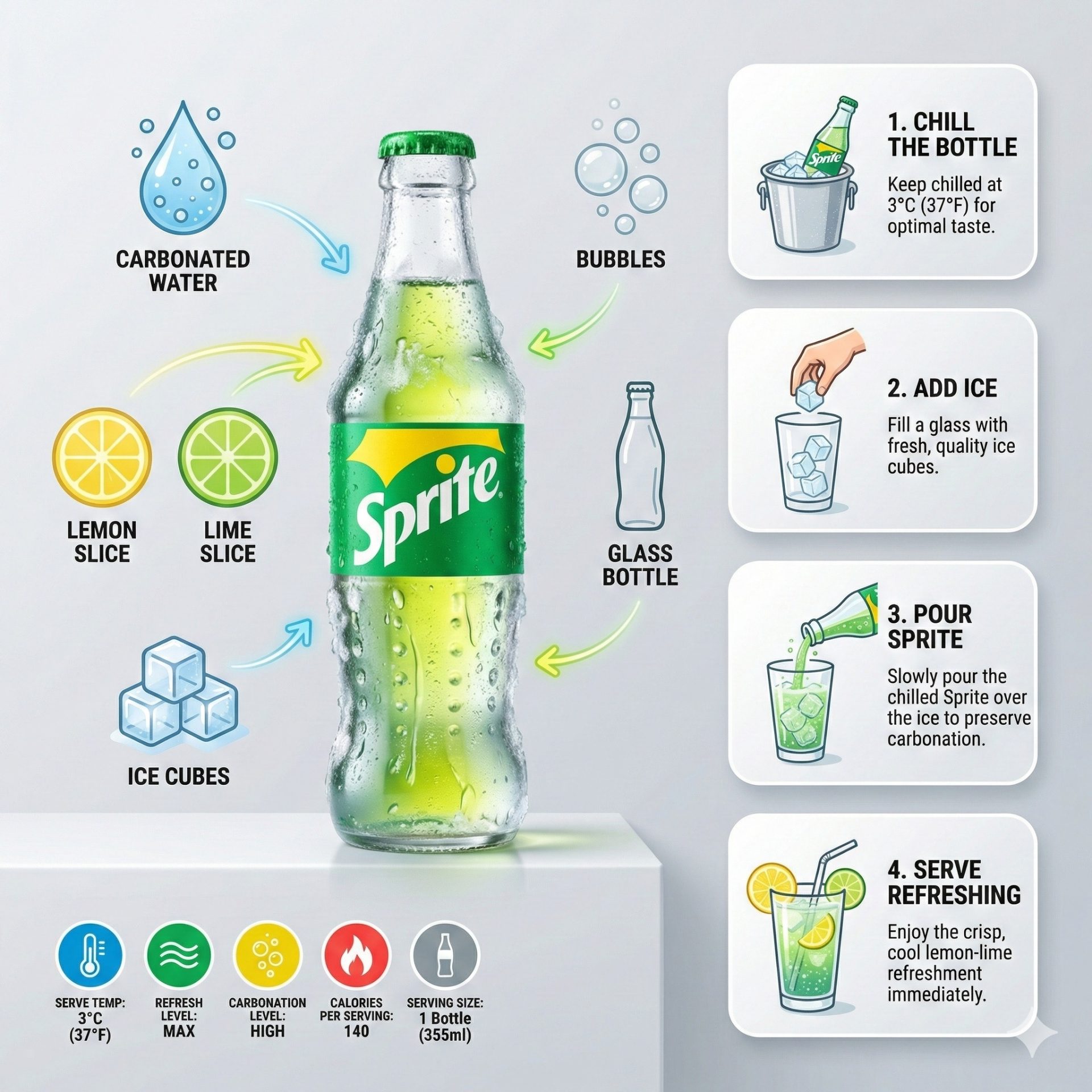 Sprite Refreshing Infographic | 雪碧清爽信息图