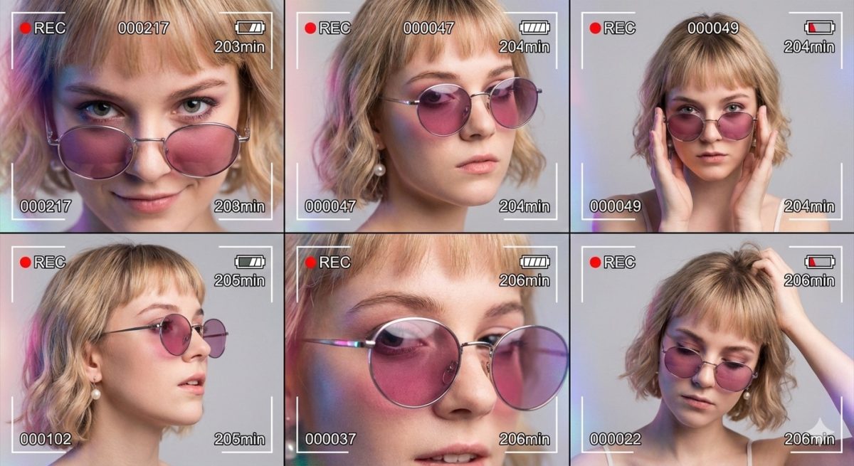 Nanobanana模型生成 梦幻Z世代录像拼贴肖像 - AI绘画提示词参考