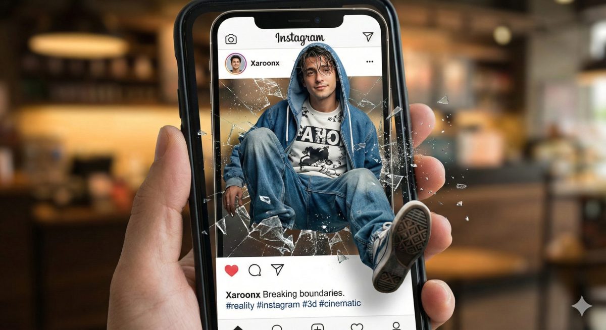 Nanobanana模型生成 破屏而出超现实大片 - AI绘画提示词参考