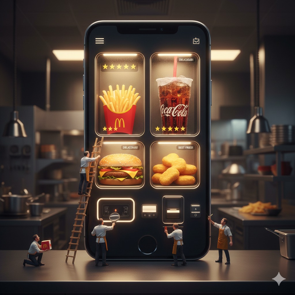 Nanobanana模型生成 巨屏手机创意广告 - AI绘画提示词参考