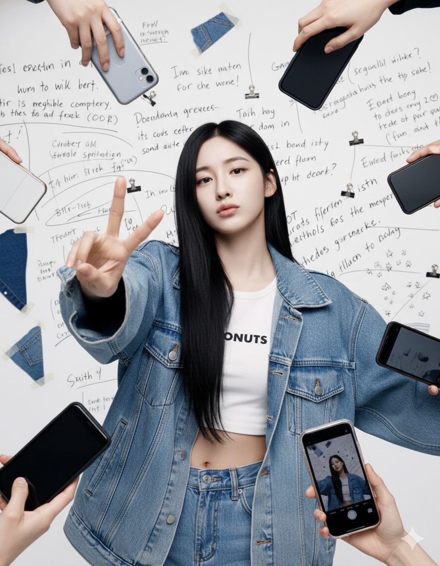 Nanobanana模型生成 街头酷飒女孩时尚大片 - AI绘画提示词参考