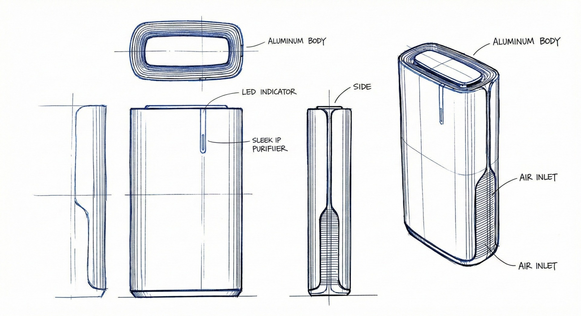 Industrial Minimalist Sketches | 工业极简设计手稿