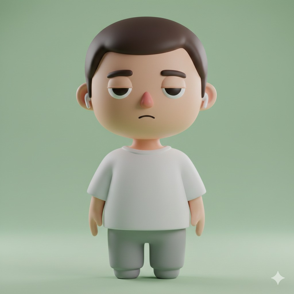 3D Minimalist Avatar | 3D 极简潮酷分身 5 Nanobanana模型生成 柔和极简风3D无聊卡通角色 - AI绘画提示词参考