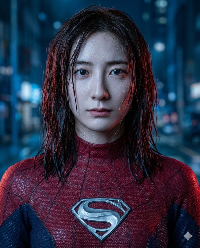 Nanobanana模型生成 女性超级英雄肖像 - AI绘画提示词参考