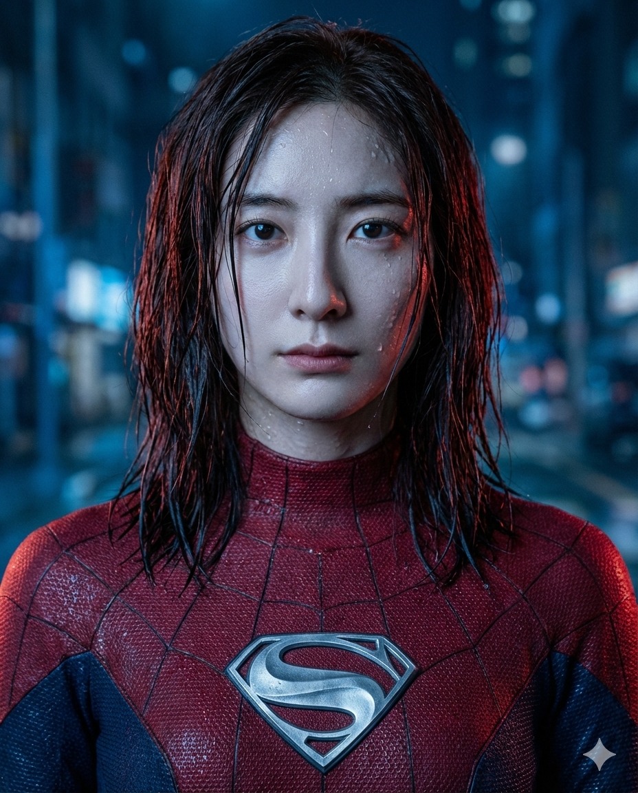 Nanobanana模型生成 女性超级英雄肖像 - AI绘画提示词参考