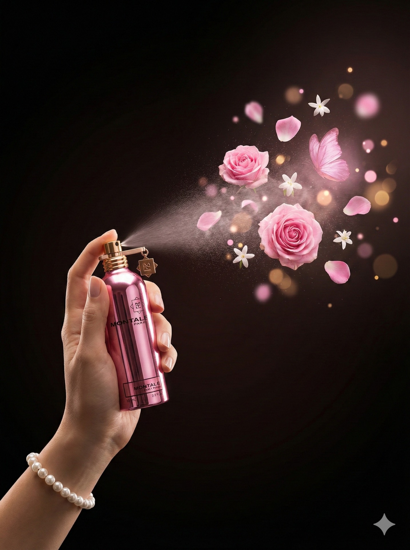 Nanobanana模型生成 香氛奢华广告大片 - AI绘画提示词参考