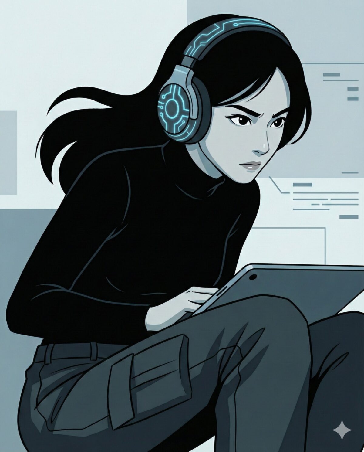 Nanobanana模型生成 极简角色插画 - AI绘画提示词参考