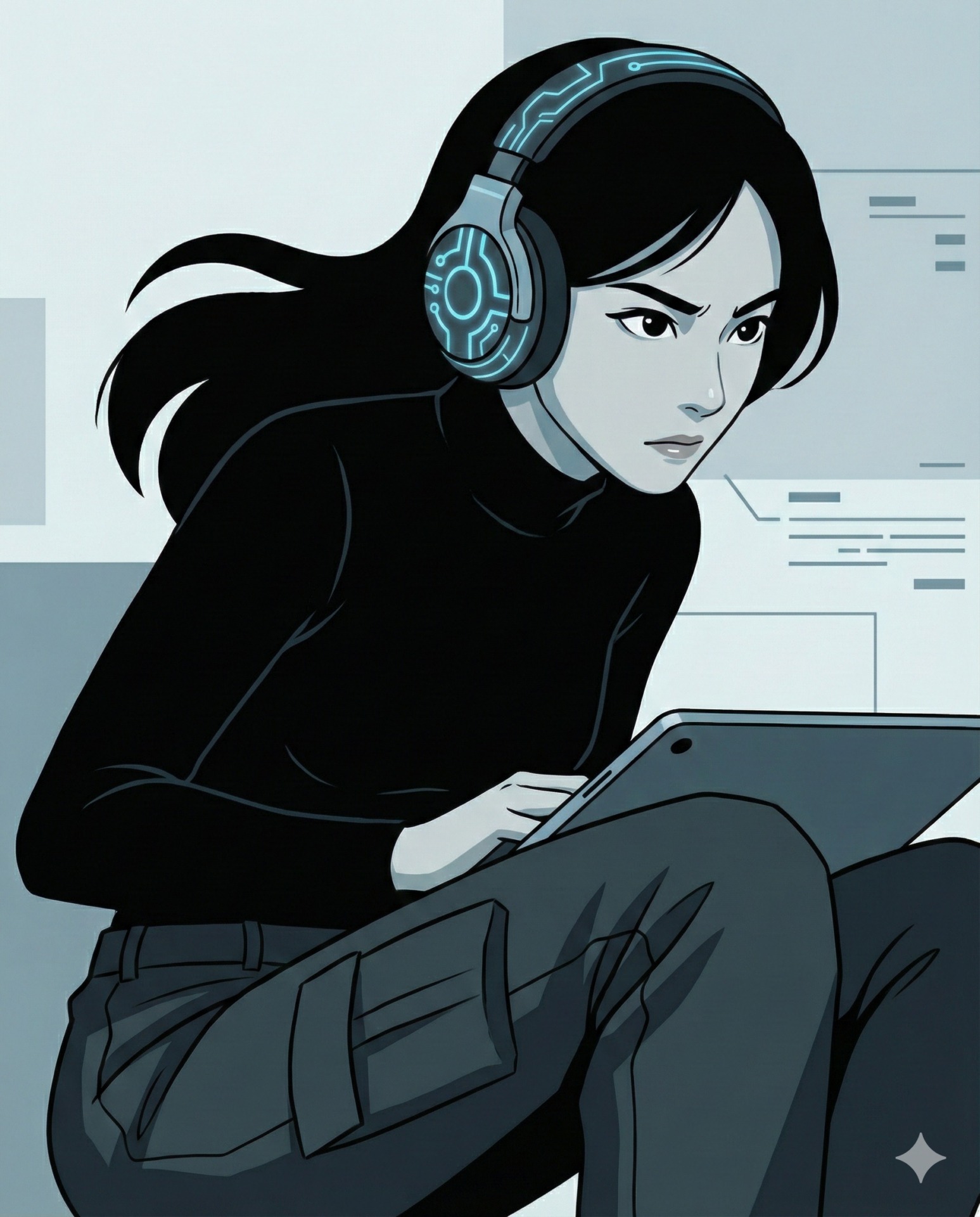 Nanobanana模型生成 极简角色插画 - AI绘画提示词参考