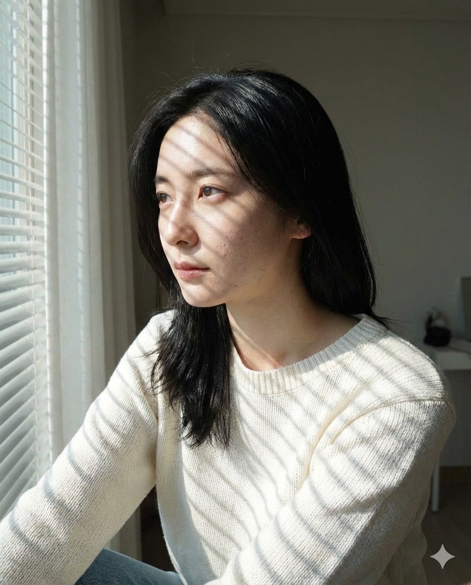 Nanobanana模型生成 百叶光影少女写真 - AI绘画提示词参考