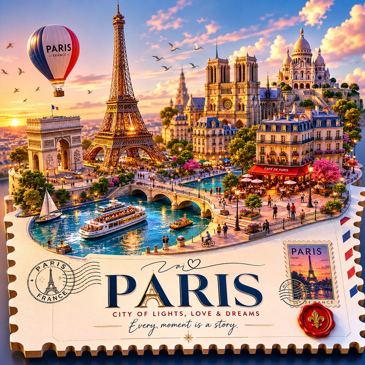 3D Isometric Travel Poster Floating Miniature World | 3D等距风格旅行海报浮空微缩世界 2 Nanobanana Pro 生成 3D等距风格旅行海报浮空微缩世界 - AI绘画提示词