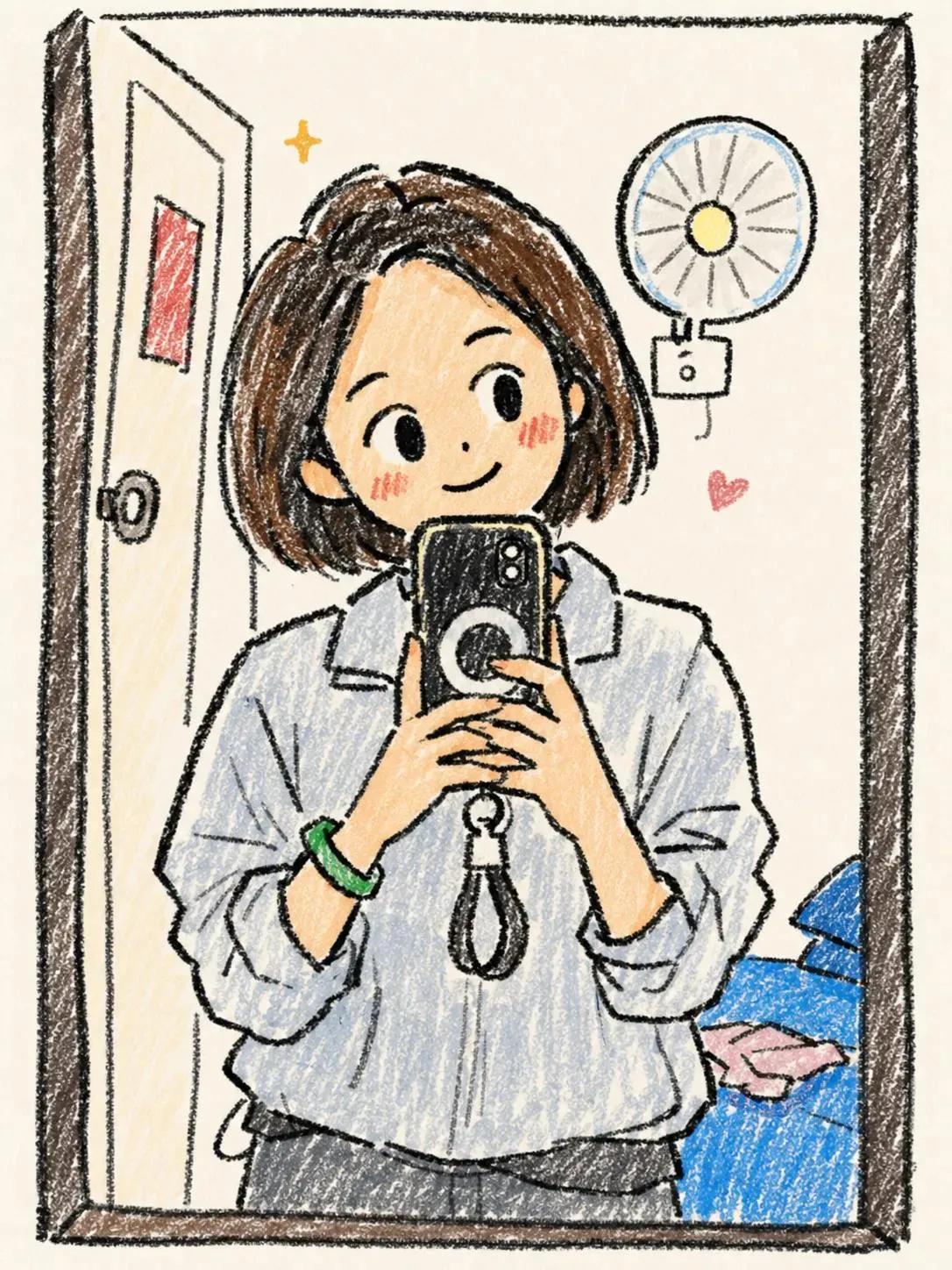 Nanobanana Pro 生成 治愈系手绘Q版少女插画 - AI绘画提示词