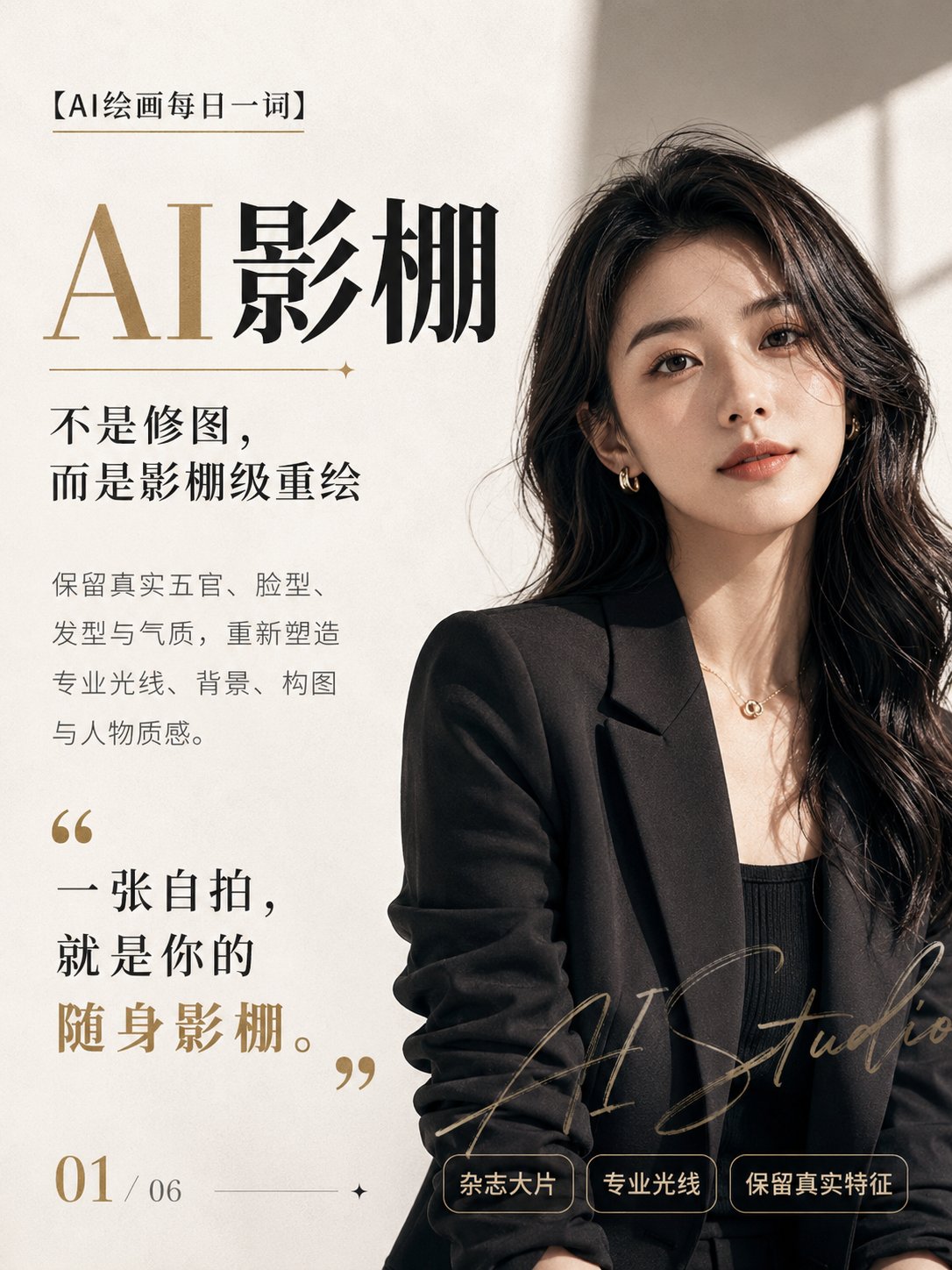 Nanobanana Pro 生成 高级时尚杂志风格人像大片 - AI绘画提示词