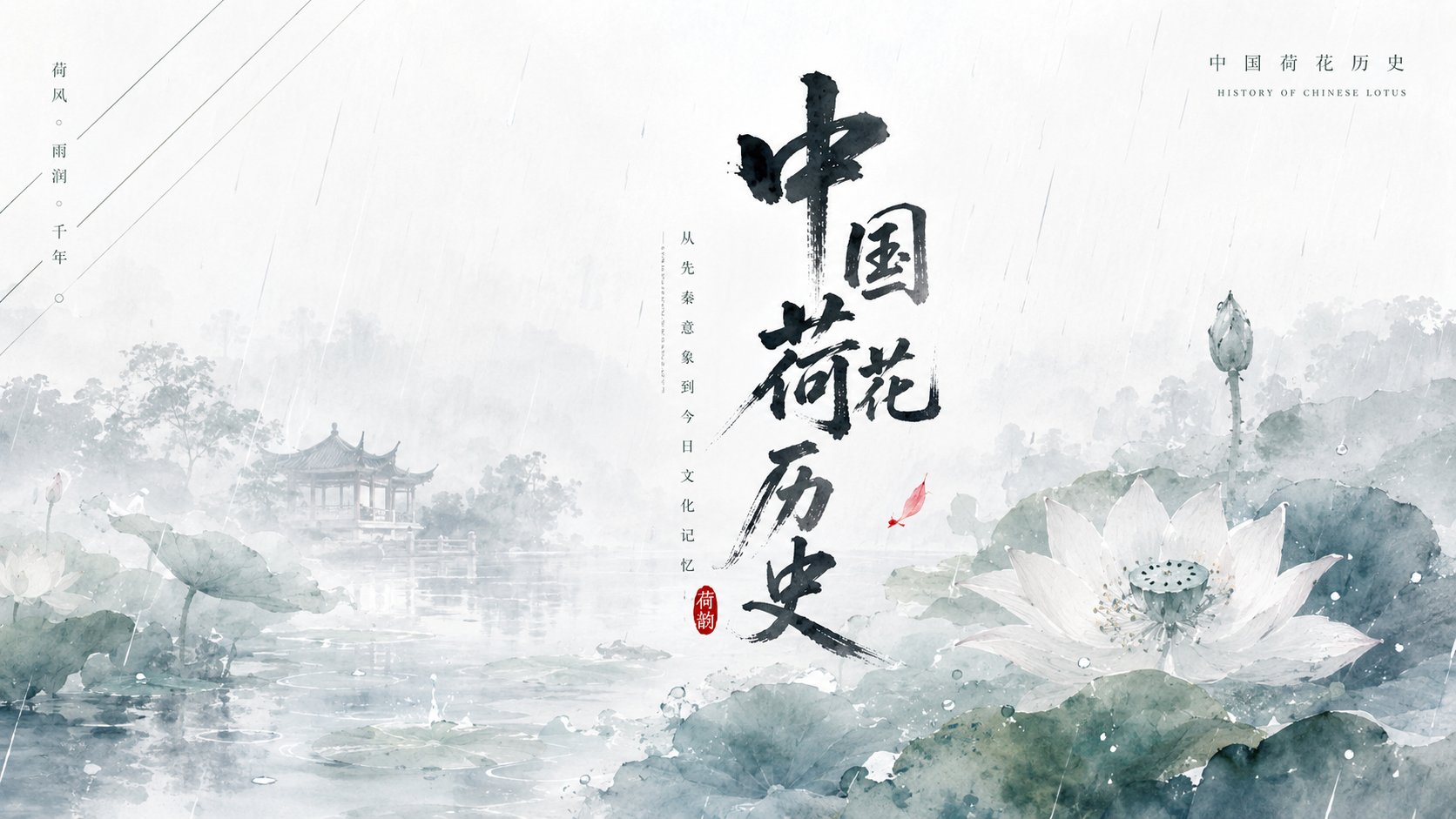 Lotus Clear Calligraphic Knowledge Infographic | 荷花清透书写感知识图鉴 2 Nanobanana Pro 生成 荷花清透书写感知识图鉴 - AI绘画提示词