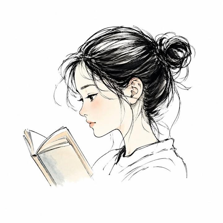 Nostalgic Heisei Era Japanese Ink Sketch | 怀旧平成风精细墨绘侧颜人像 4 Nanobanana Pro 生成 怀旧平成风精细墨绘侧颜人像 - AI绘画提示词
