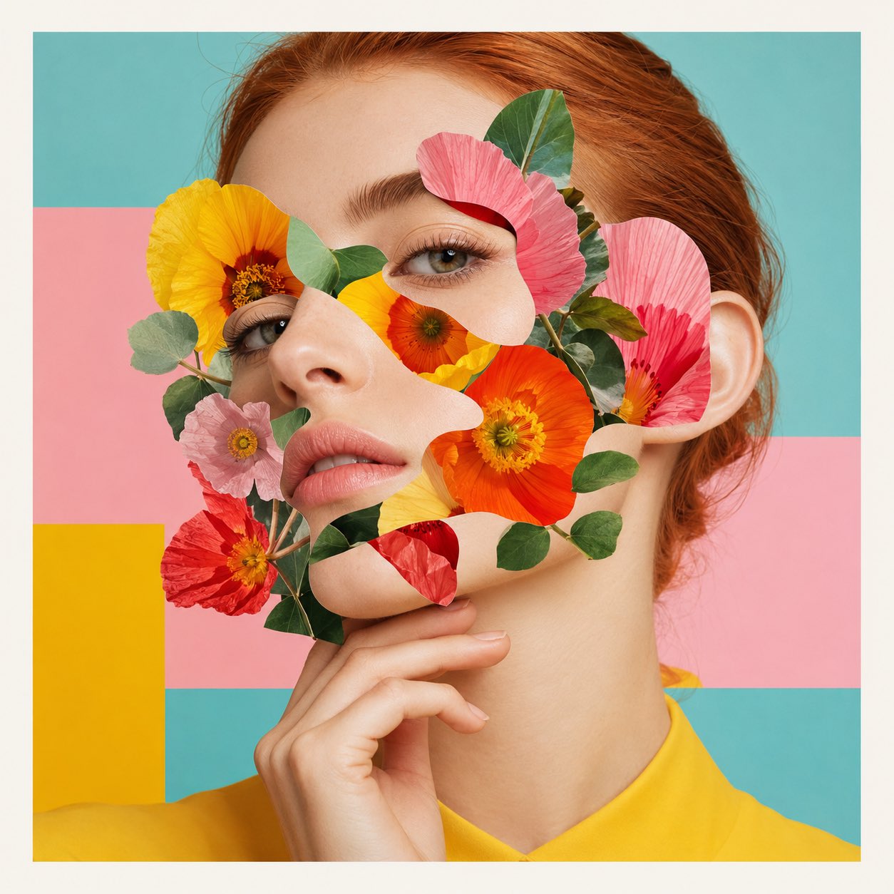 Modern Editorial Collage Surreal Fashion Portrait | 现代社论拼贴超现实女性时尚肖像 2 Nanobanana Pro 生成 现代社论拼贴超现实女性时尚肖像 - AI绘画提示词