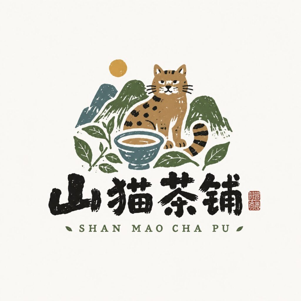 Nanobanana Pro 生成 稚拙民艺风格中文品牌Logo设计 - AI绘画提示词