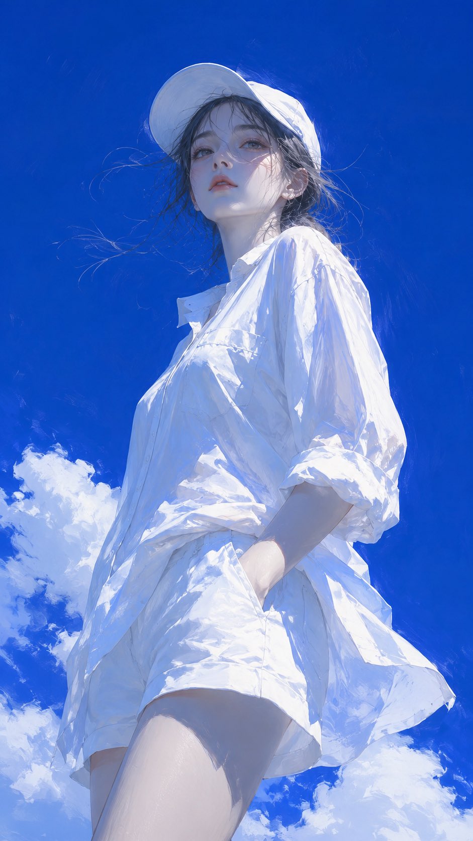 Japanese Style Cool Summer Semi Realistic Illustration Xxx | 日系清冷夏日半写实插画主体xxx 2 Nanobanana Pro 生成 日系清冷夏日半写实插画主体xxx - AI绘画提示词