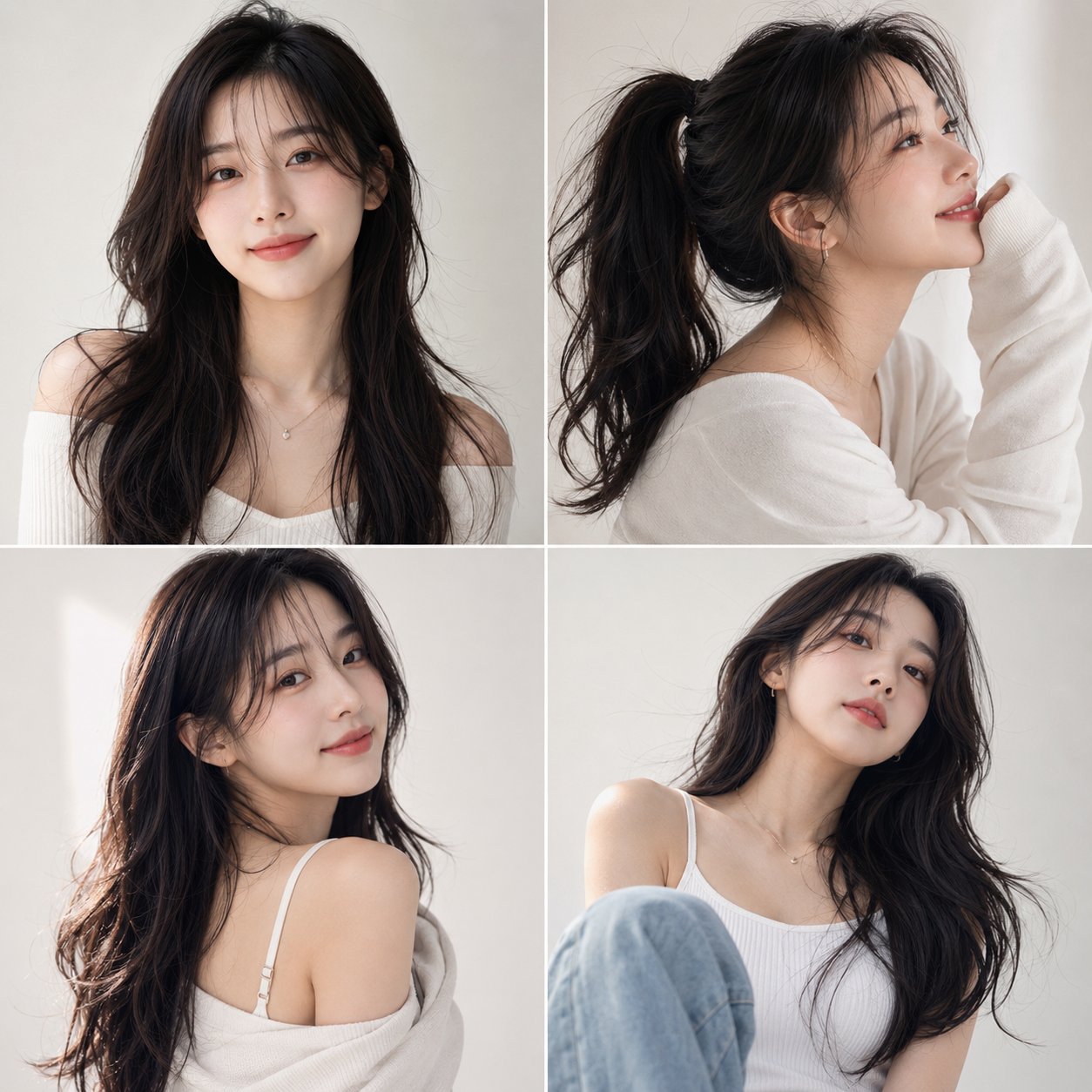 Nanobanana Pro 生成 韩国清新唯美女性写真人像 - AI绘画提示词