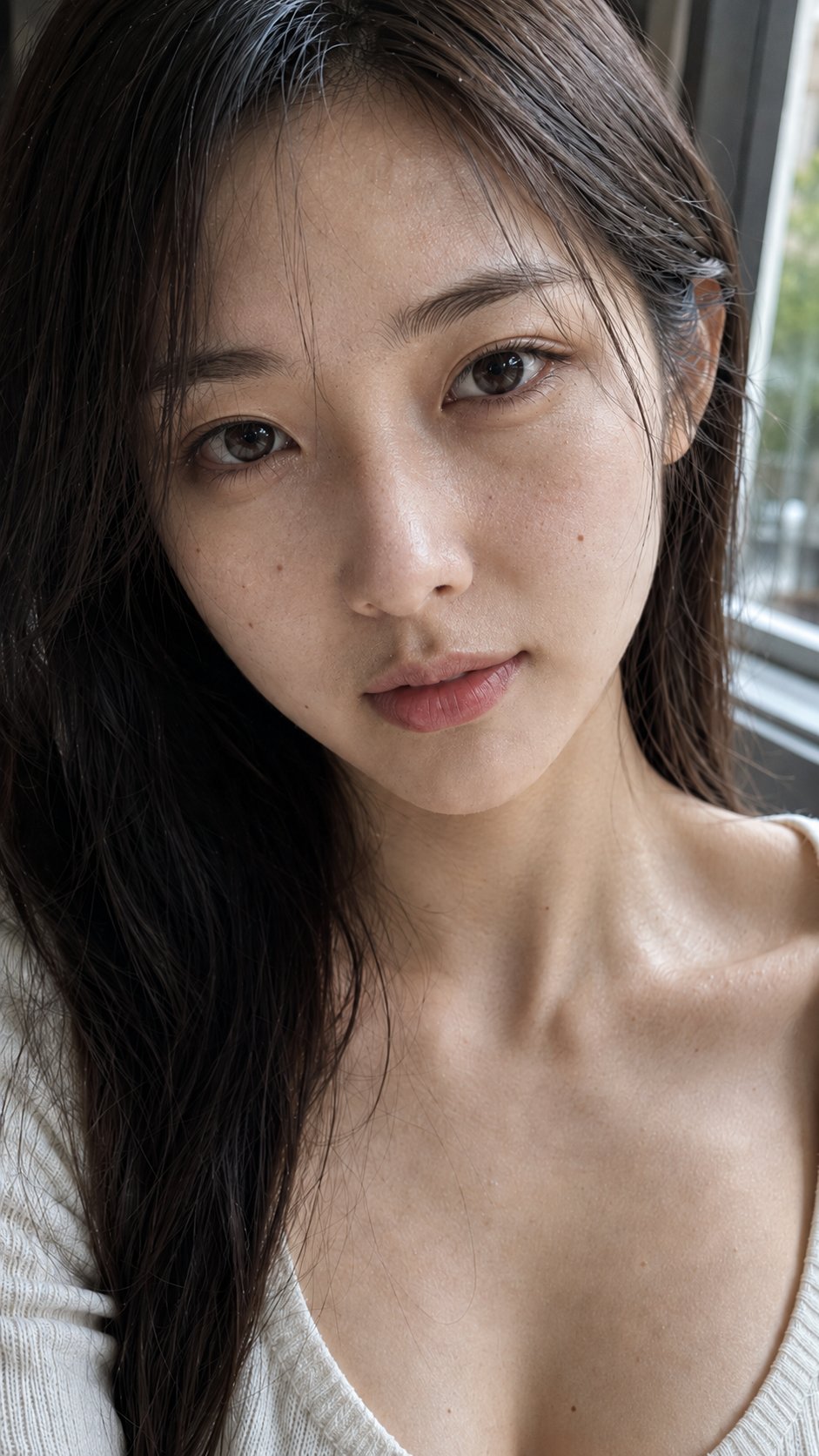 Nanobanana Pro 生成 极致写实东方女性原片质感近景肖像 - AI绘画提示词