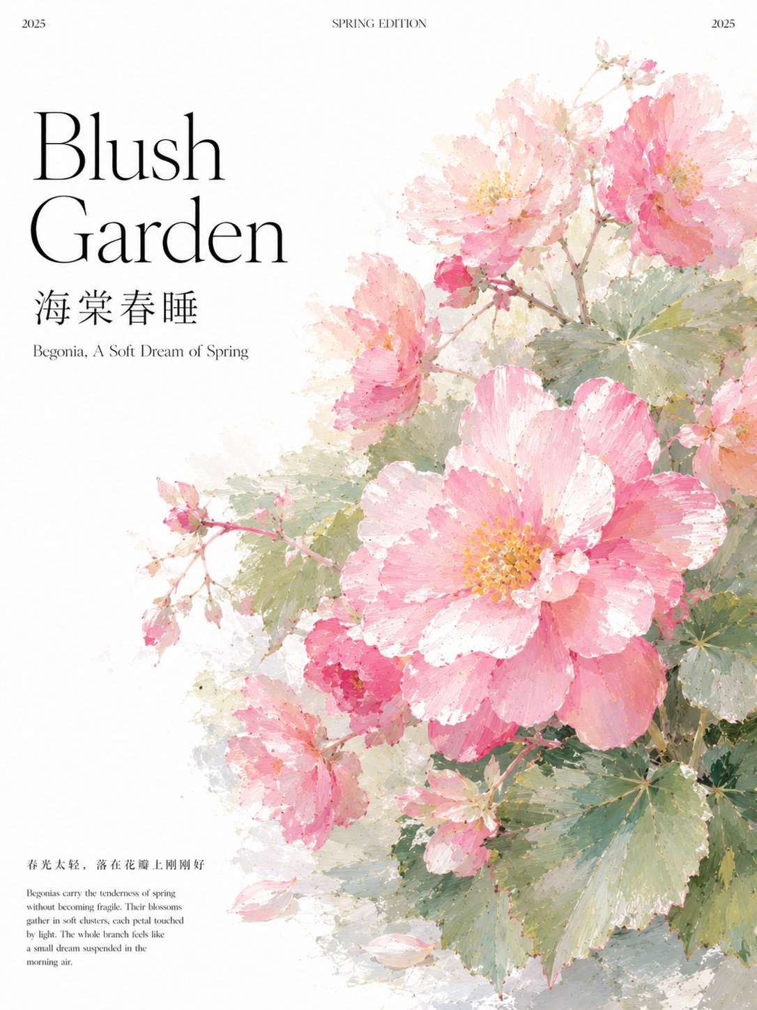 Post Impressionist Botanical Editorial Poster Design | 后印象派高级植物图鉴海报设计 2 Nanobanana Pro 生成 后印象派高级植物图鉴海报设计 - AI绘画提示词