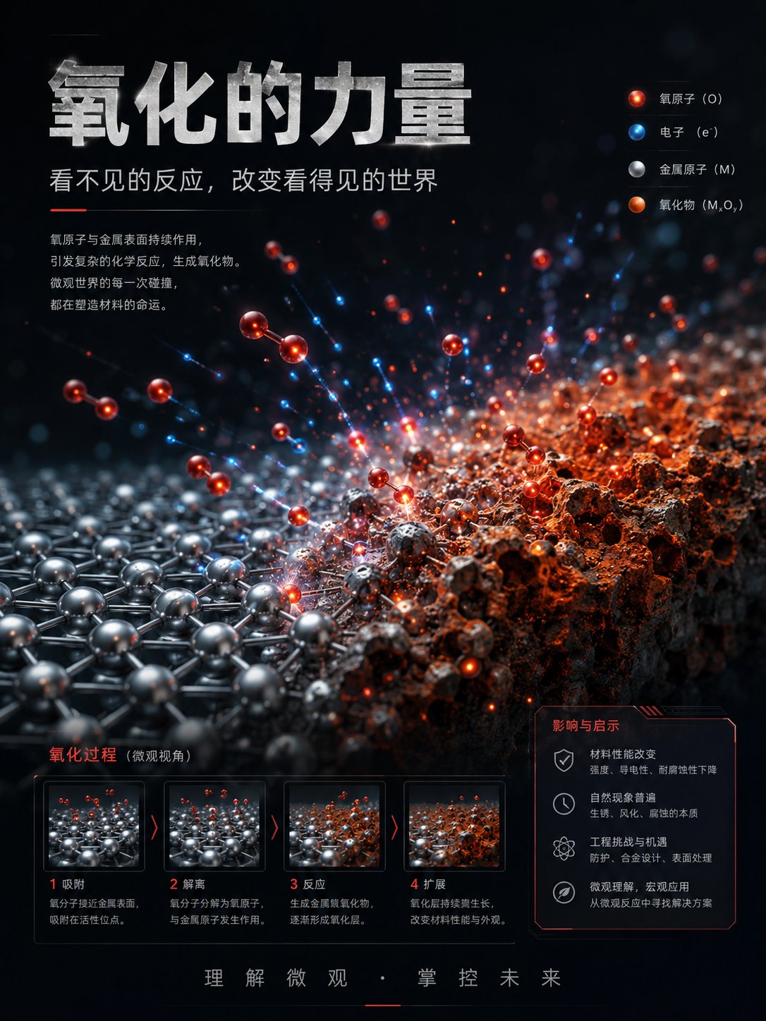 Nanobanana Pro 生成 氧化的力量艺术展览海报 - AI绘画提示词