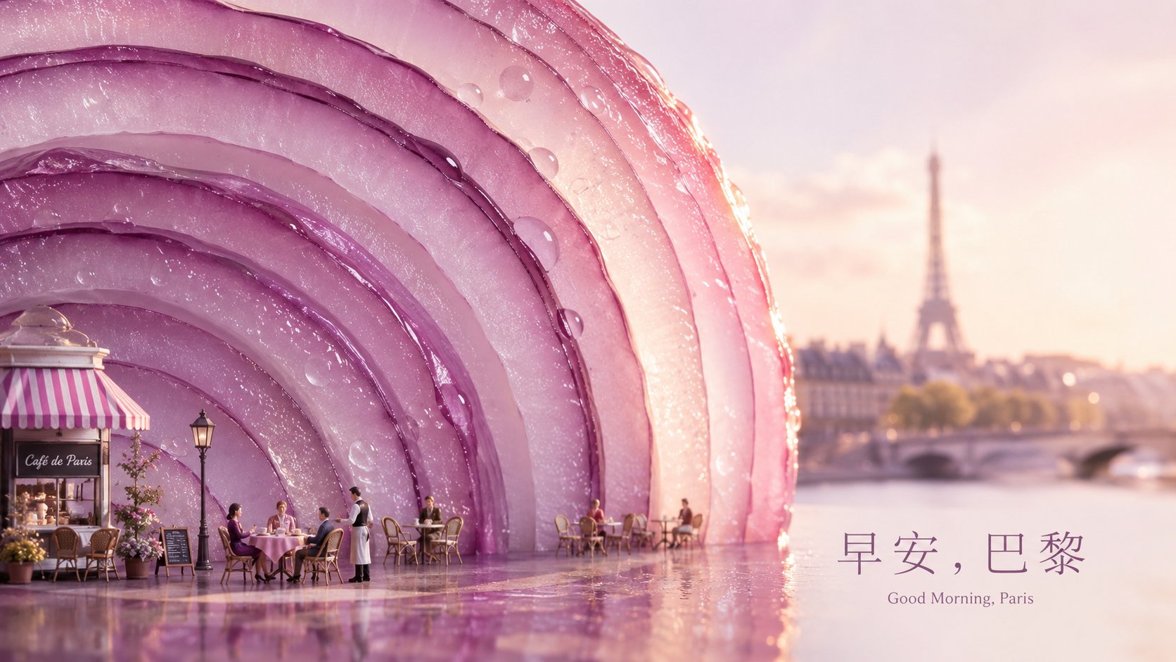 Nanobanana Pro 生成 巨型甜椒切面微缩景观摄影 - AI绘画提示词
