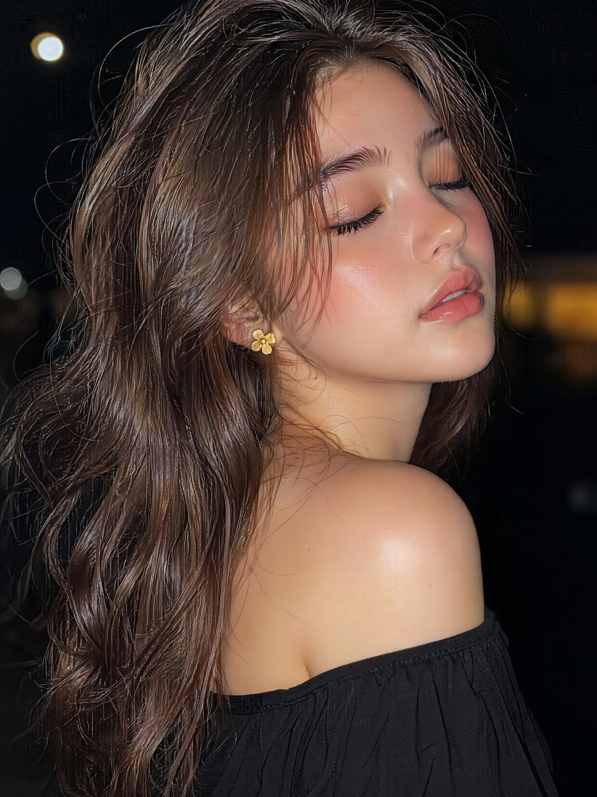 Nanobanana Pro 生成 超写实柔美少女特写人像 - AI绘画提示词