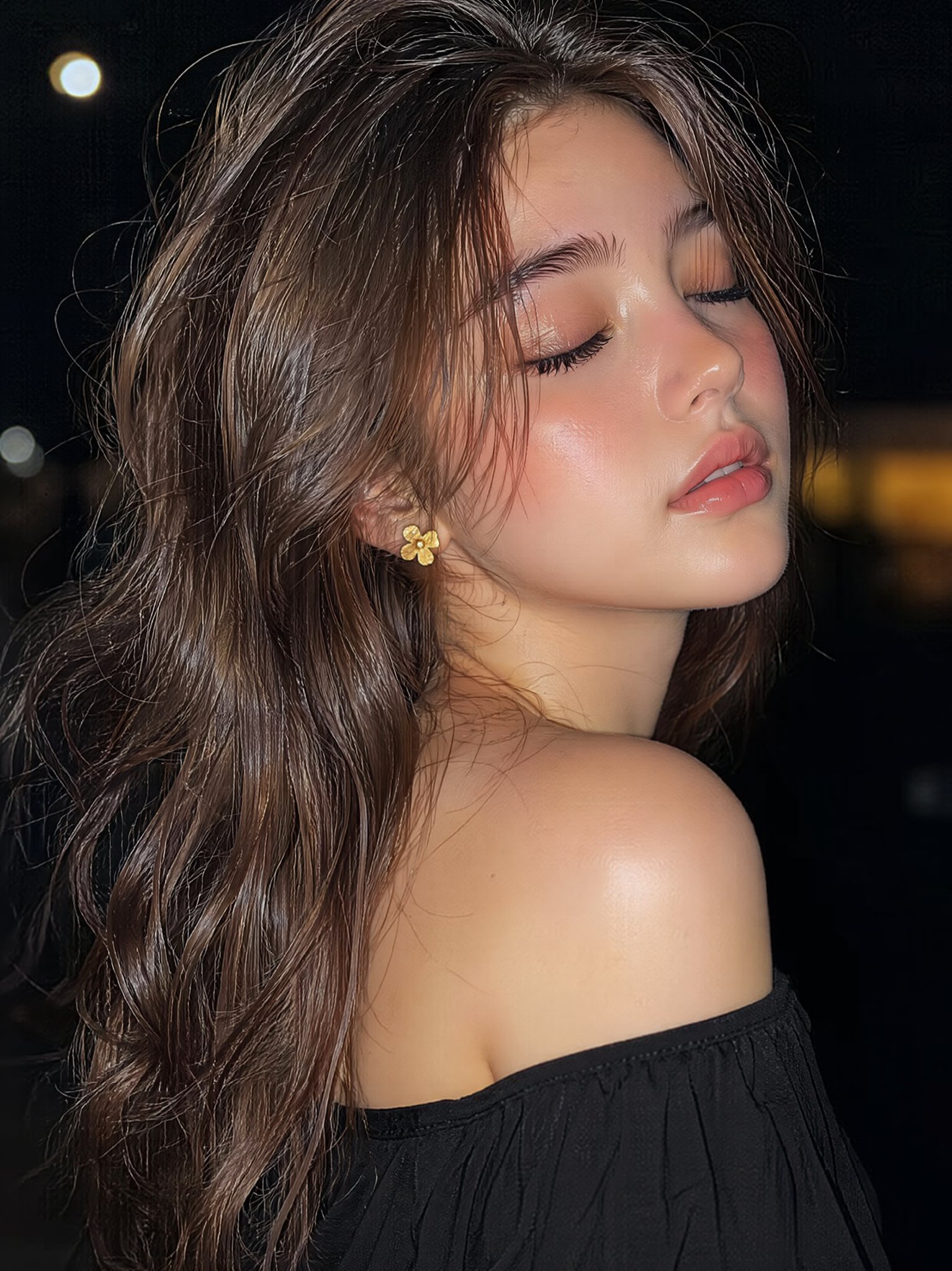 Nanobanana Pro 生成 超写实柔美少女特写人像 - AI绘画提示词
