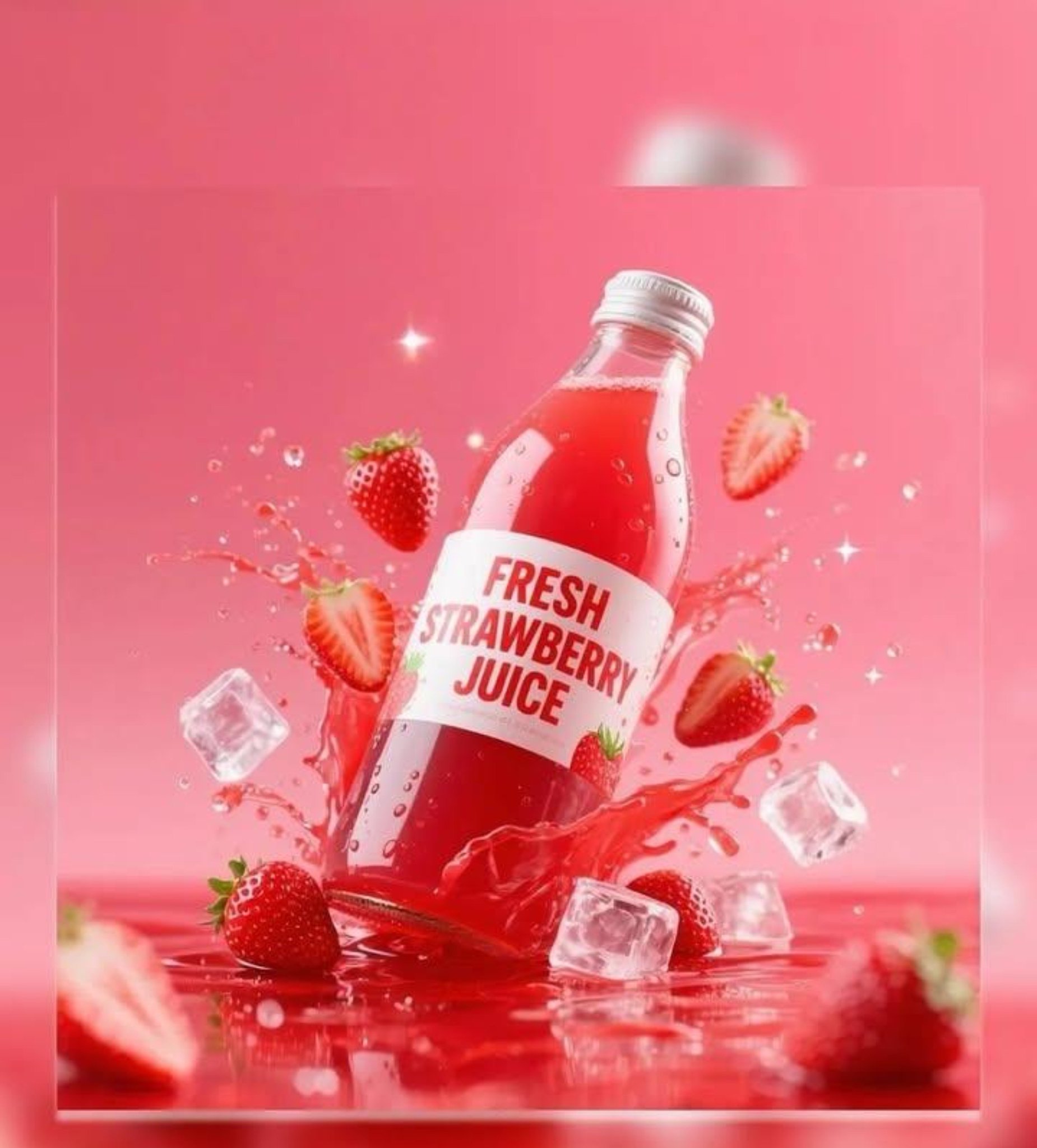 Nanobanana Pro 生成 极简奢华饮料产品广告特写 - AI绘画提示词