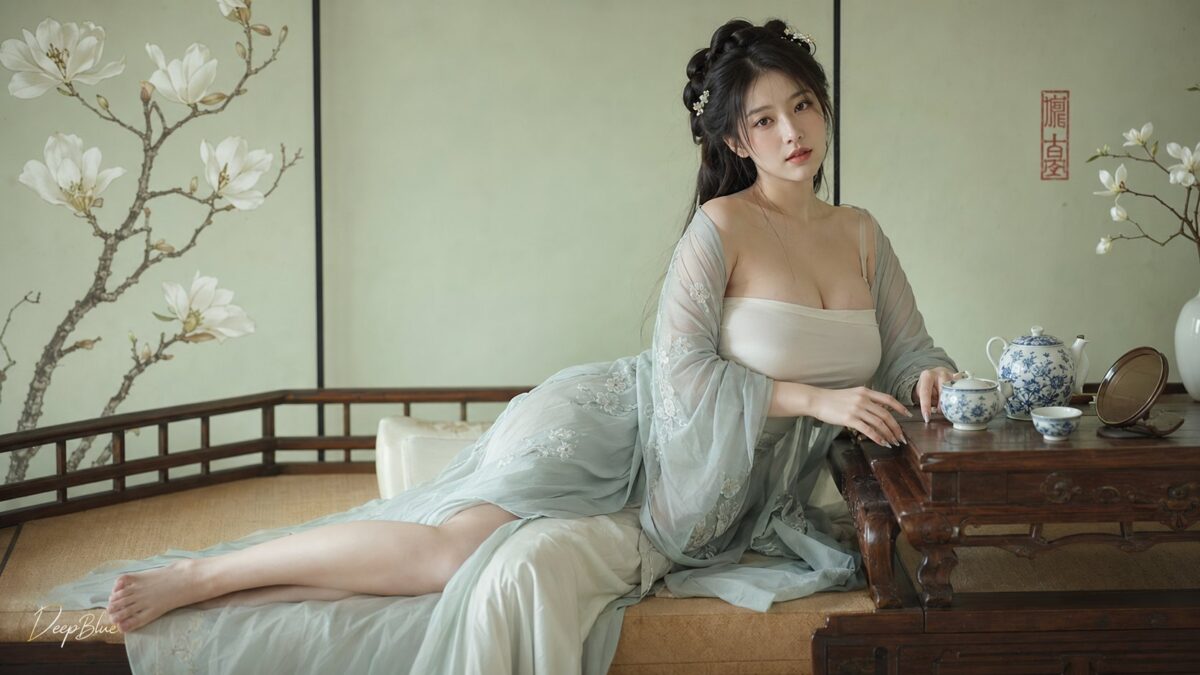 Nanobanana Pro 生成 写实古风温婉仕女人像摄影 - AI绘画提示词