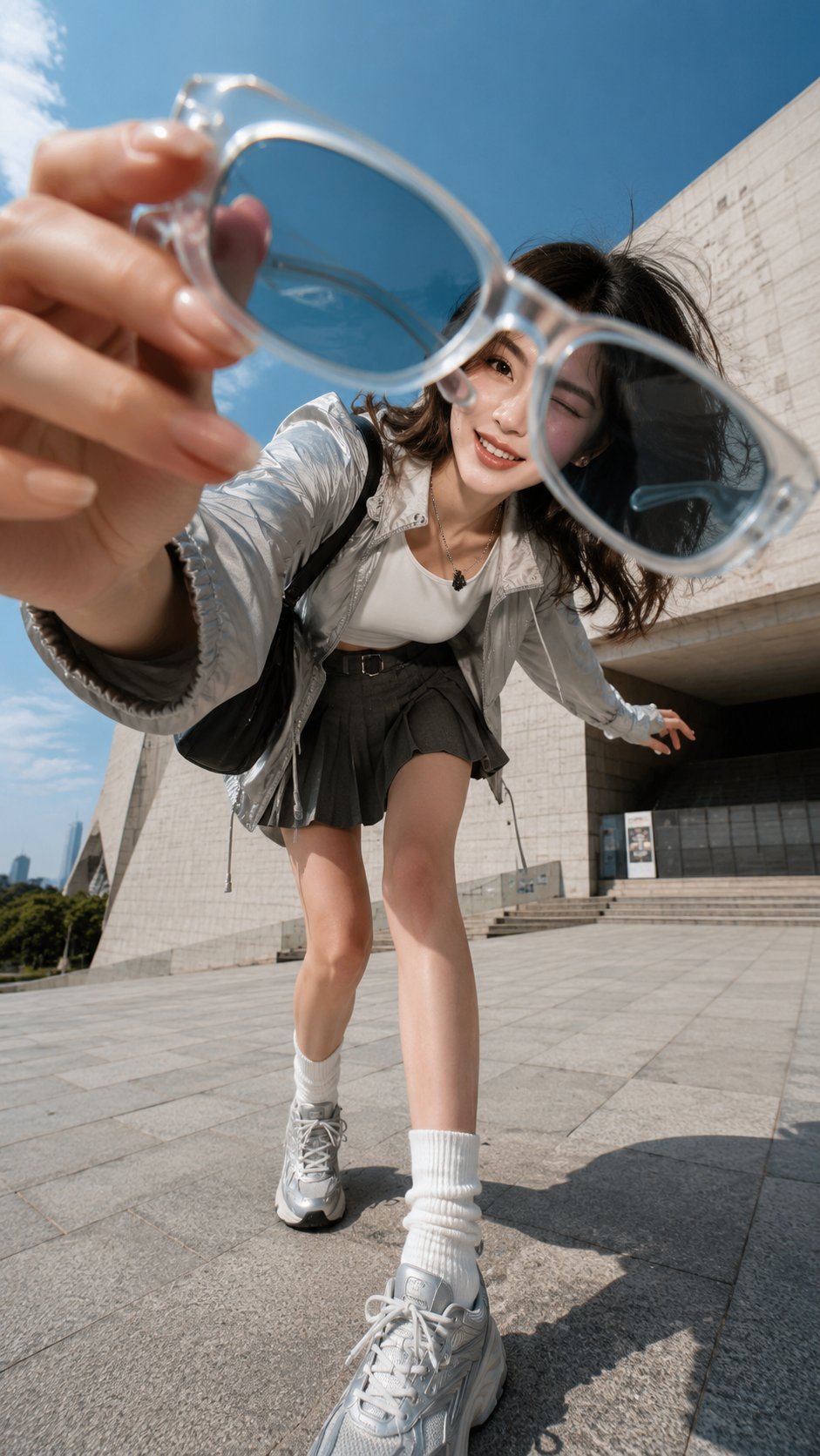 Ultra Wide Angle Fashion Portrait Smartphone Style | 超广角时尚人像智能手机风格摄影 2 Nanobanana Pro 生成 超广角时尚人像智能手机风格摄影 - AI绘画提示词