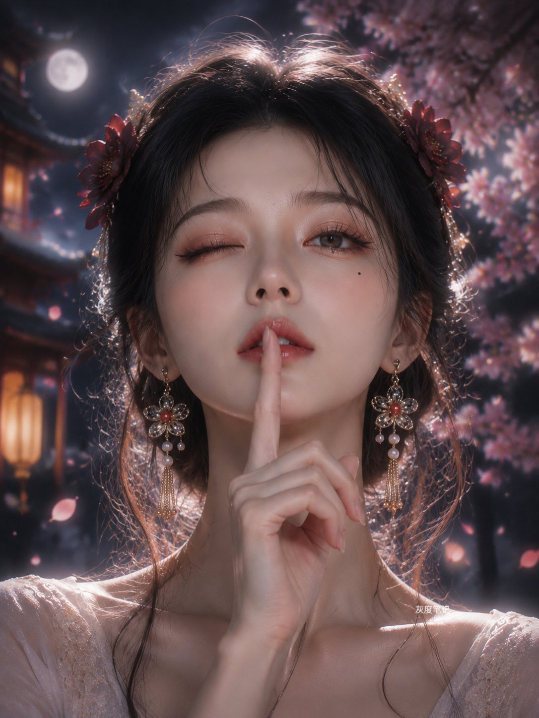 Nanobanana Pro 生成 超写实东方幻想女性电影肖像 - AI绘画提示词