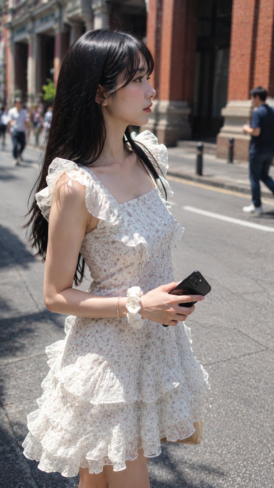 Smartphone Candid East Asian Woman Street Photography | 手机实拍质感东亚女性街头写真 2 Nanobanana Pro 生成 手机实拍质感东亚女性街头写真 - AI绘画提示词