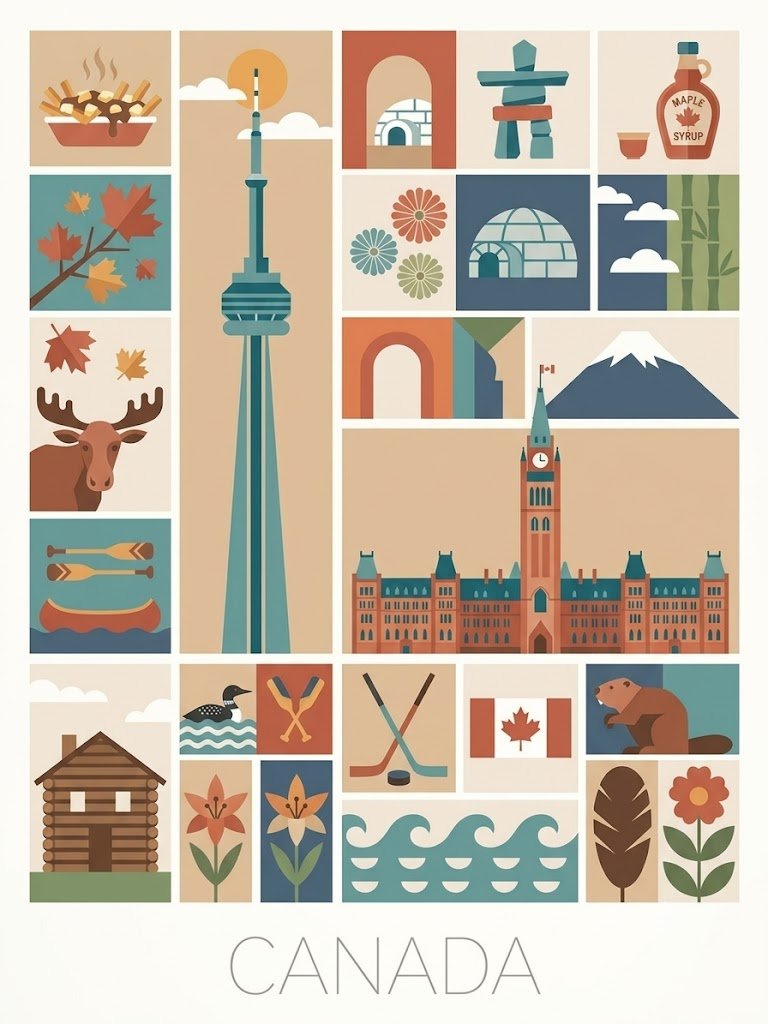Vintage Minimalist Travel Poster Prompt | 复古极简风格旅游海报设计 5 Nanobanana Pro 生成 复古极简风格旅游海报设计 - AI绘画提示词